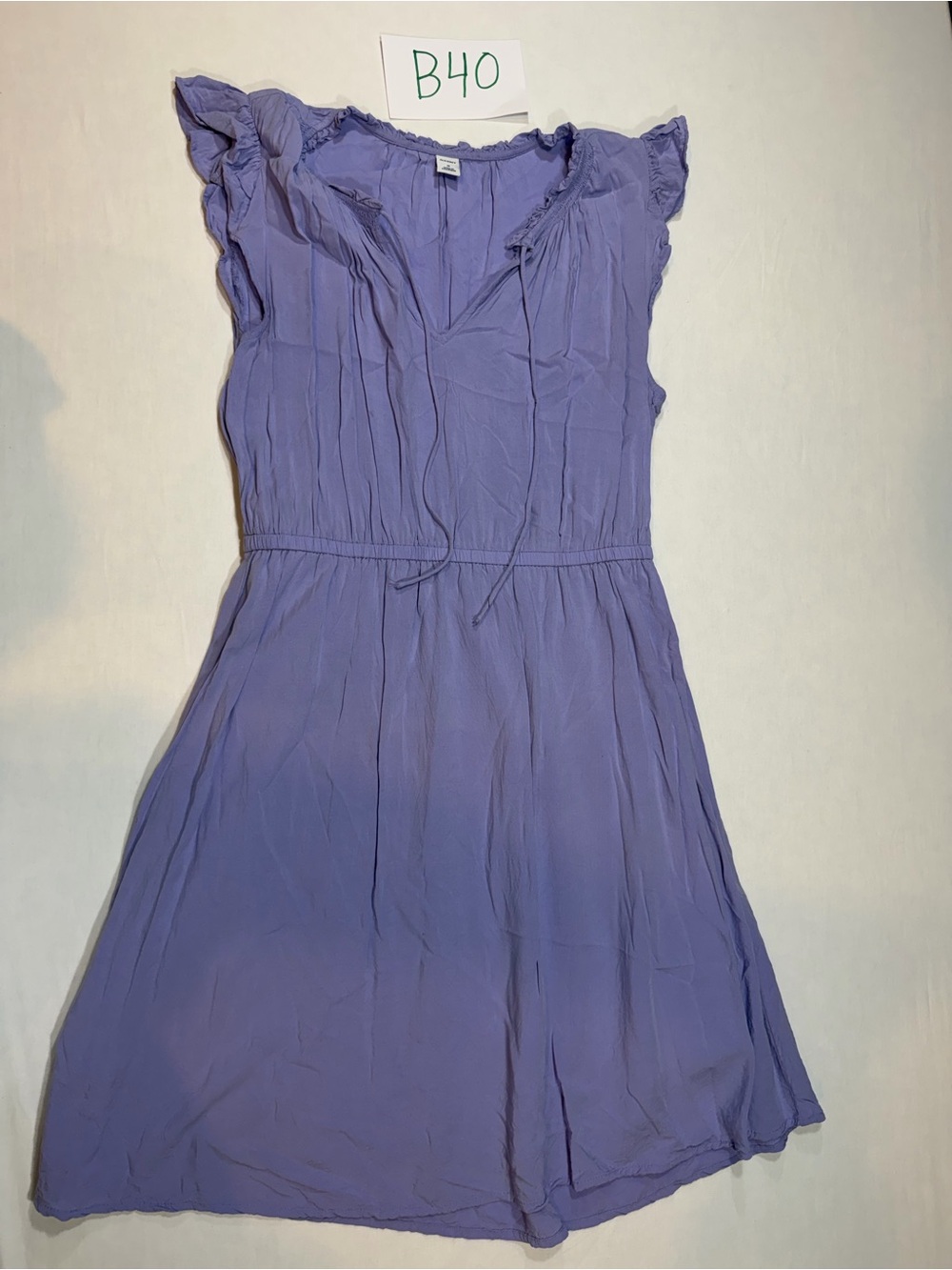 Old Navy Lavender Ruffle Cap-Sleeve Mini Dress